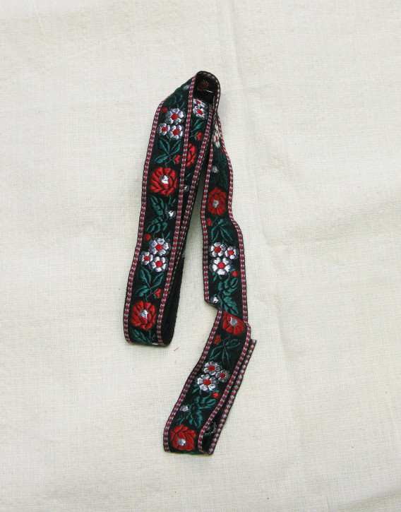 (No. 3) 1 meter fabric ribbon, embroidered