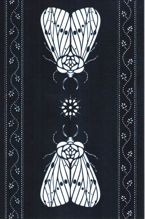 postcard "moth"