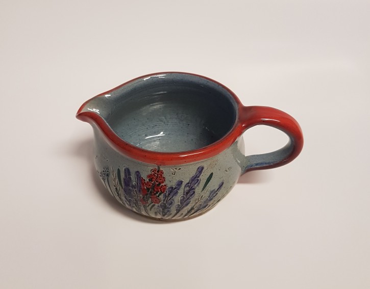 Keramik Kanne "Blumenwiese" (L)