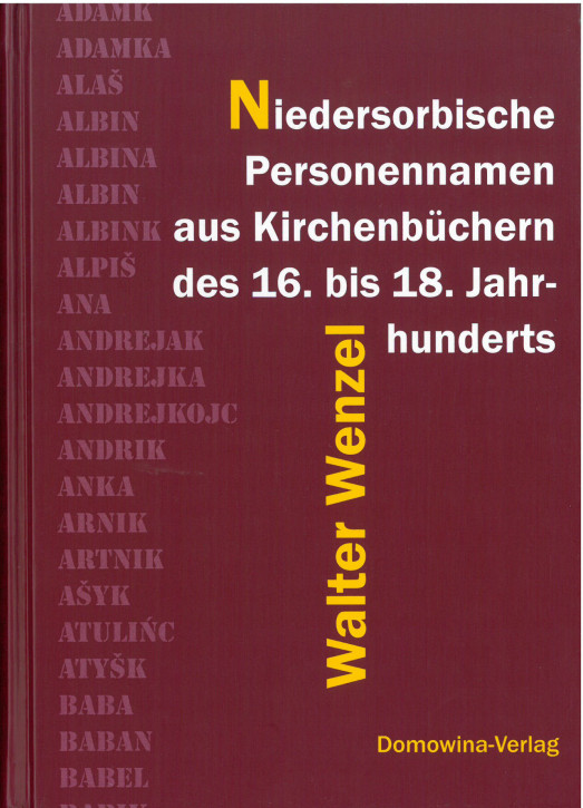 Niedersorbische Personennamen aus Kirchenbüchern des 16. bis 18. Jahrhunderts (L)