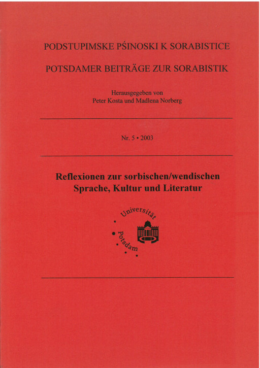 (A) Potsdamer Beiträge zur Sorabistik Nr. 5