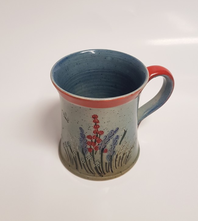Keramik Tasse "Blumenwiese"