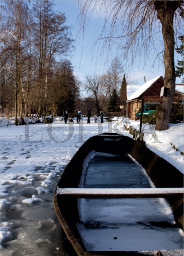 Postkarte "Winter im Spreewald"