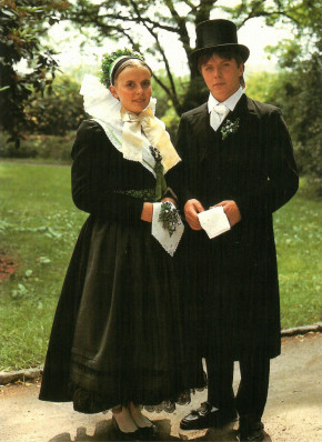 Postkarten "Sorbische Brauttrachten"