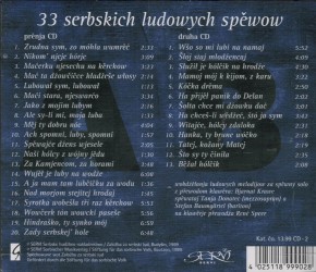 33 Serbskich ludowych spěwow, dwójna CD