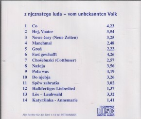 CD z njeznatego luda - vom unbekannten Volk