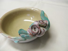 Keramikschale "Rosen" (L)