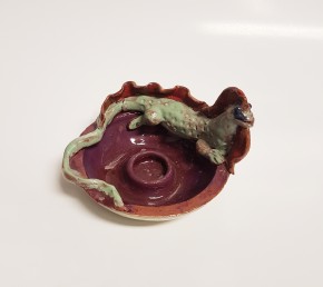 Keramik Kerzenhalter Plon/ Zmij rund